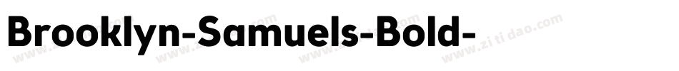 Brooklyn-Samuels-Bold字体转换