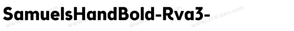 SamuelsHandBold-Rva3字体转换