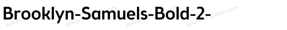 Brooklyn-Samuels-Bold-2字体转换