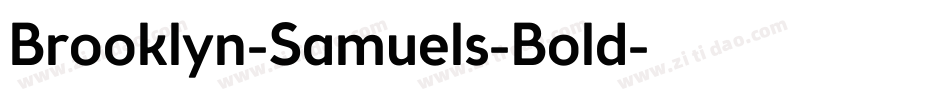 Brooklyn-Samuels-Bold字体转换