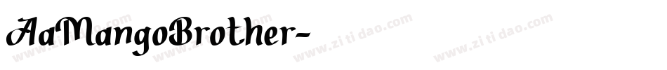AaMangoBrother字体转换