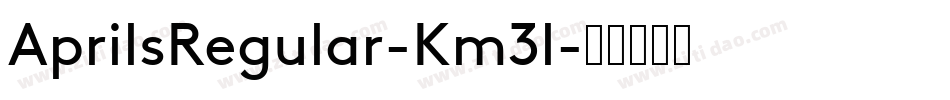 AprilsRegular-Km3l字体转换