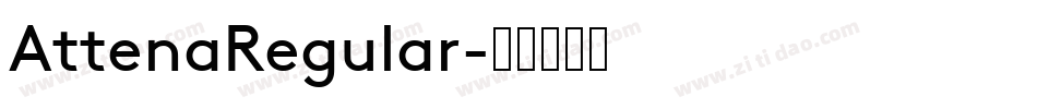 AttenaRegular字体转换