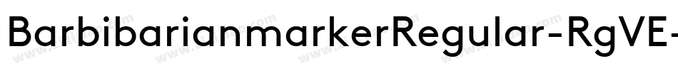 BarbibarianmarkerRegular-RgVE字体转换