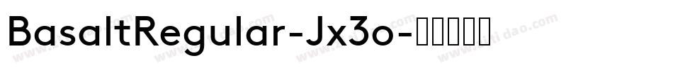 BasaltRegular-Jx3o字体转换