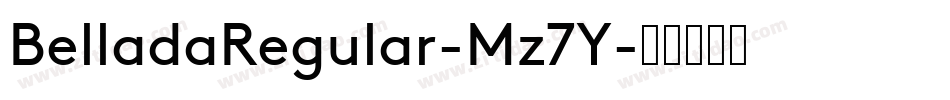 BelladaRegular-Mz7Y字体转换