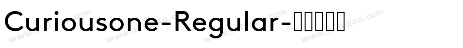 Curiousone-Regular字体转换