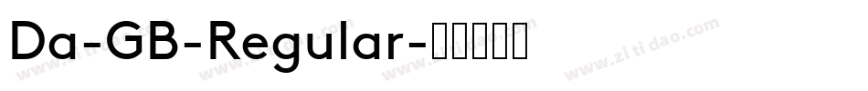 Da-GB-Regular字体转换