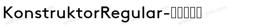 KonstruktorRegular字体转换