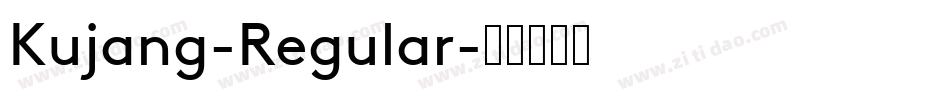 Kujang-Regular字体转换