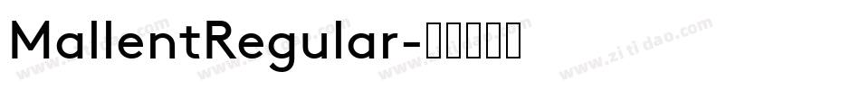 MallentRegular字体转换