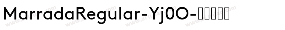 MarradaRegular-Yj0O字体转换