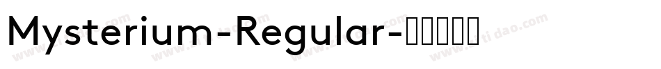 Mysterium-Regular字体转换