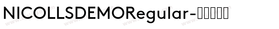 NICOLLSDEMORegular字体转换