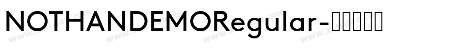 NOTHANDEMORegular字体转换