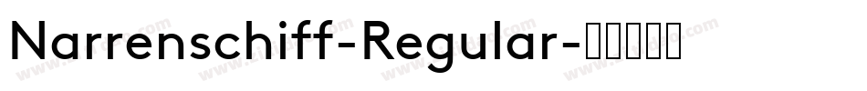 Narrenschiff-Regular字体转换
