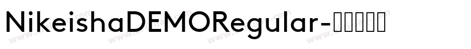 NikeishaDEMORegular字体转换