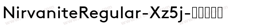 NirvaniteRegular-Xz5j字体转换