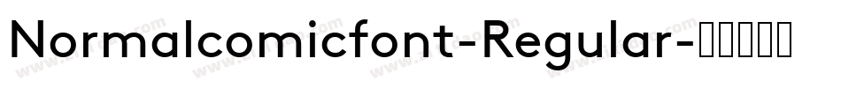 Normalcomicfont-Regular字体转换