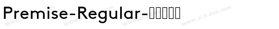 Premise-Regular字体转换