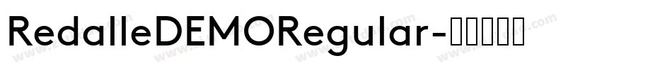 RedalleDEMORegular字体转换