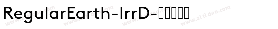 RegularEarth-lrrD字体转换