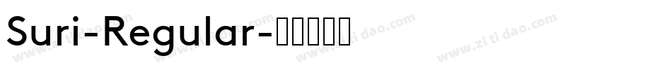Suri-Regular字体转换