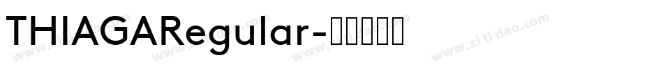 THIAGARegular字体转换