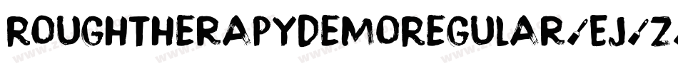 RoughTherapyDemoRegular-Ej7z字体转换