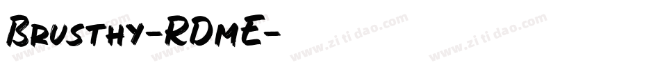 Brusthy-RDmE字体转换