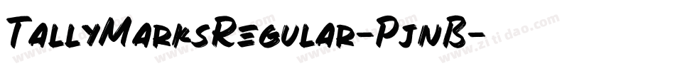 TallyMarksRegular-PjnB字体转换 TallyMarksRegular-PjnB字体转换