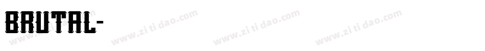 brutal字体转换