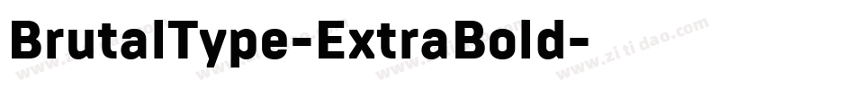 BrutalType-ExtraBold字体转换