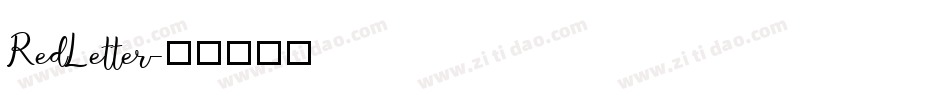 RedLetter字体转换