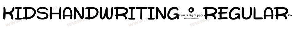 KidsHandwriting-Regular字体转换