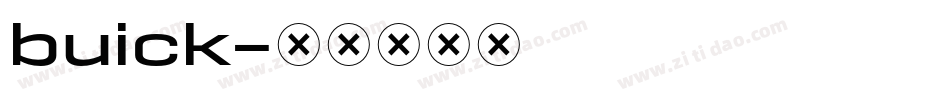 buick字体转换
