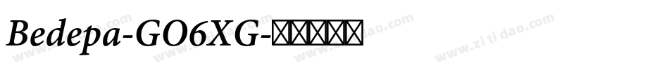 Bedepa-GO6XG字体转换