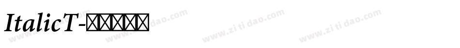 ItalicT字体转换