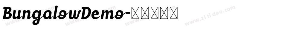 BungalowDemo字体转换