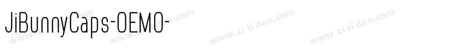 JiBunnyCaps-OEMO字体转换