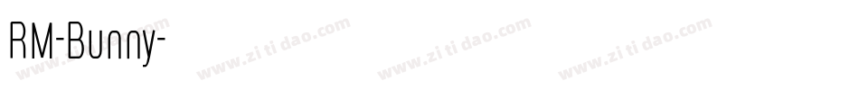 RM-Bunny字体转换