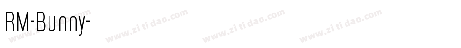 RM-Bunny字体转换