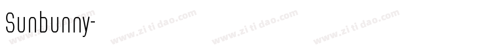 Sunbunny字体转换