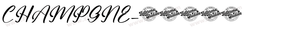 CHAMPGNE字体转换