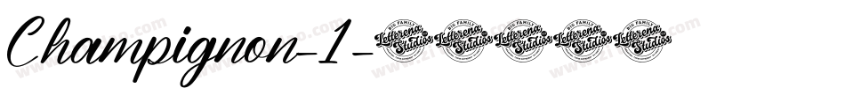 Champignon-1字体转换