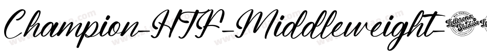 Champion-HTF-Middleweight字体转换