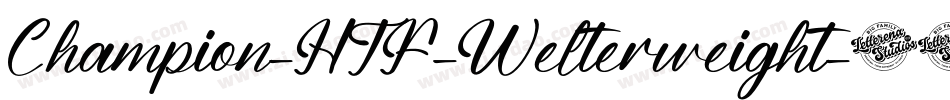 Champion-HTF-Welterweight字体转换
