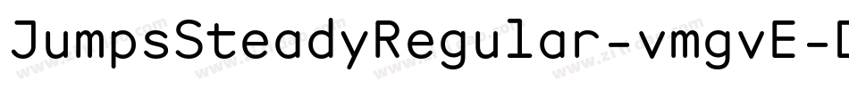 JumpsSteadyRegular-vmgvE字体转换