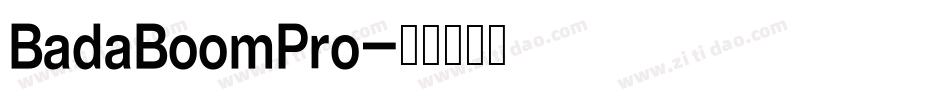 BadaBoomPro字体转换