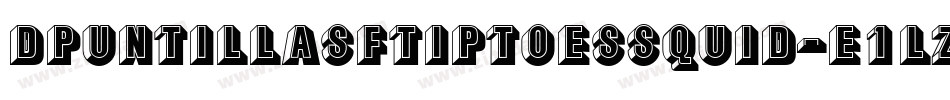 DPuntillasFTiptoesSquid-E1lz字体转换